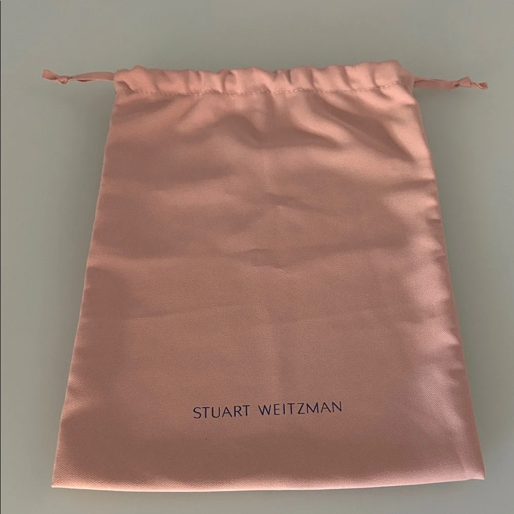 Stuart Weitzman Blush Pink Dust Bag - 14x10